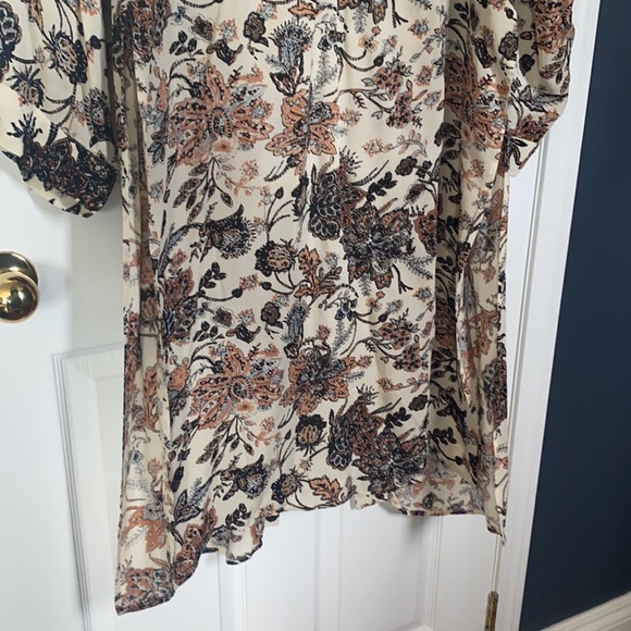 Free People Ivory floral kimono - Picture 7 of 9